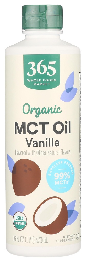 전체 식품 시장의 365, 유기 바닐라 MCT 오일, 16 Fl Oz