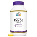 21세기 물고기 기름 1000 Mg Enteric 입히는 Softgels, 180Count