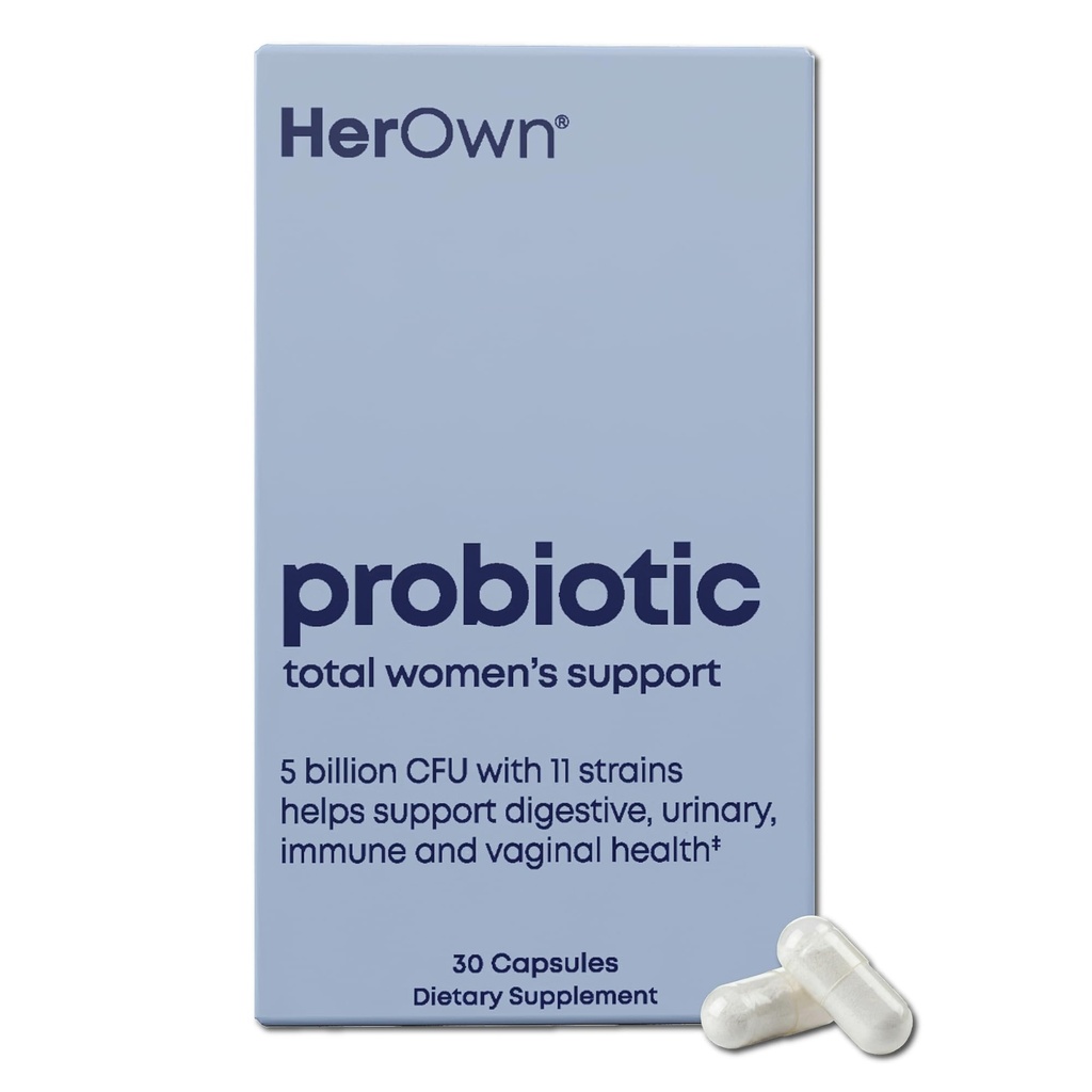 여자를 위한 그녀의 자신의 Probiotics, Prebiotics를 가진 5억 CFUs, 건강한 소화, 11 Strains, 글루텐 및 Soy 무료, Vegan, Non-GMO, 30의 캡슐, 30의 서빙