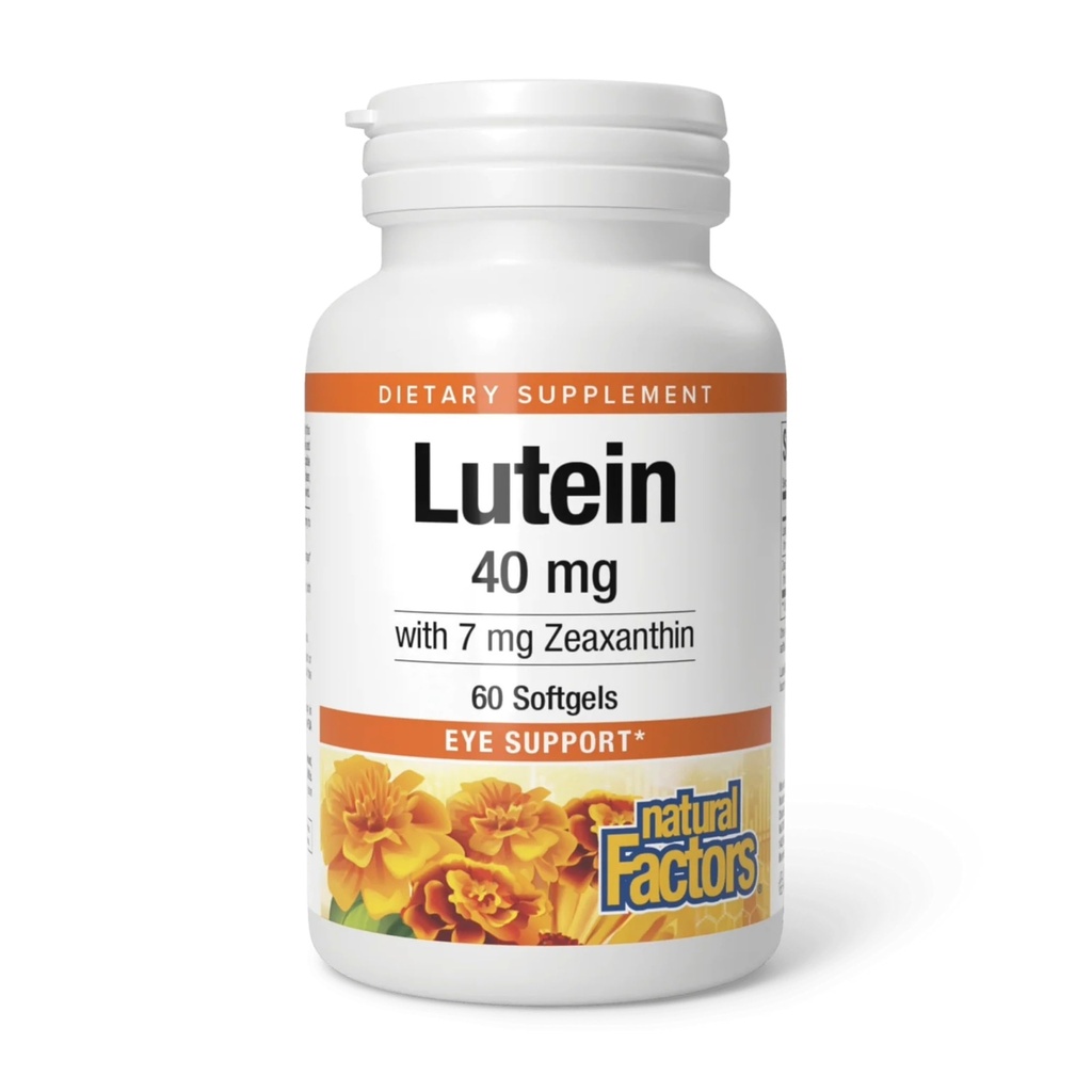 자연적인 요인, Lutein 40 mg의 Zeaxanthin, 60 Softgels를 가진 건강한 눈 그리고 피부를 위한 산화 방지제 지원
