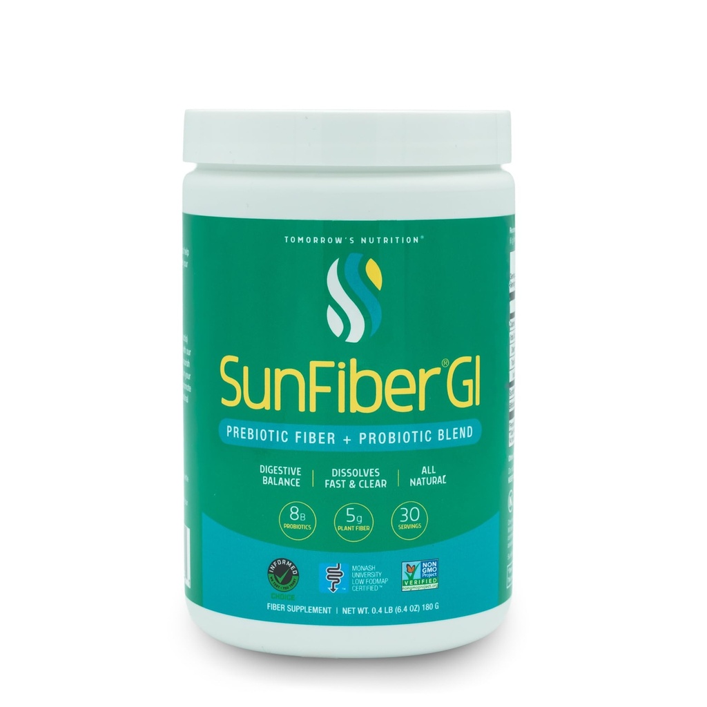 내일의 영양 Sunfiber GI, Prebiotic 섬유 & Probiotics, 5g Prebiotic 섬유 & 서빙 당 8 억 Probiotics, 낮은 FODMAP, 30 일 공급, 30 일