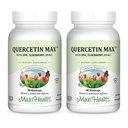 Maxi 건강 Quercetin 500mg 캡슐 - 여성과 남성을위한 아연 보충제 - Non-GMO, Kosher 및 Elderberry 비타민 C 및 아연 (90 Veg 캡슐, 2)와 Gluten-Free Quercetin 보충제