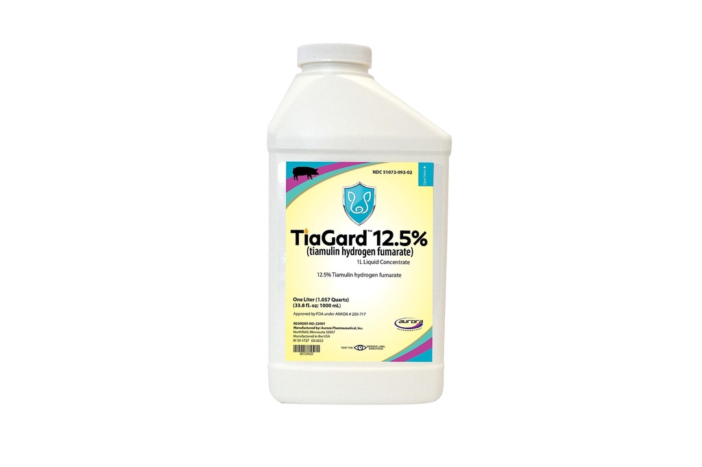 오로라 TiaGard 12.5% 액체 농축물, Denagard, 1L, 1 리터를 위한 일반적인