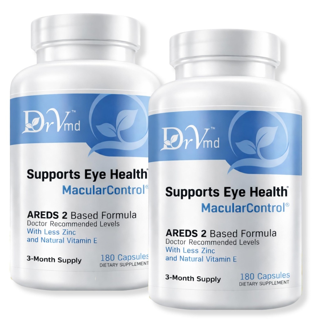 Macular 통제 AREDS 2 눈 비타민 + Lutein 10mg + Zeaxanthin 2 mg, 25mg 아연, 비타민 C & 자연적인 E – 의사 공식화된 눈 지원 보충교재 (360의 캡슐) 6 달 공급