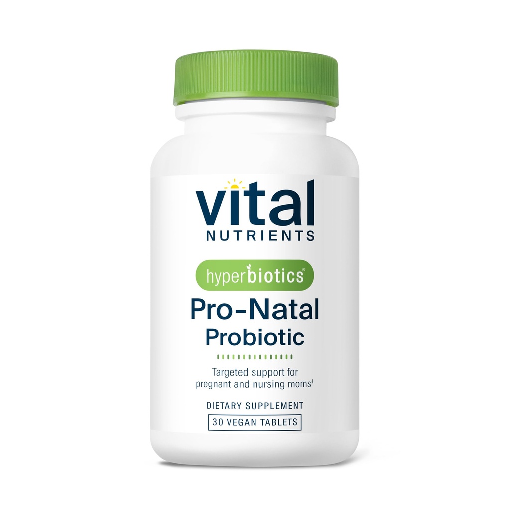 Hyperbiotics Vital Nutrients Pro-Natal Prenatal Probiotics for Women | Occasional Nausea, Bloating, Gas | 여성용 Vegan Pregnancy Probiotic | 글루텐, 데이리, 소이 프리 | 30 정제