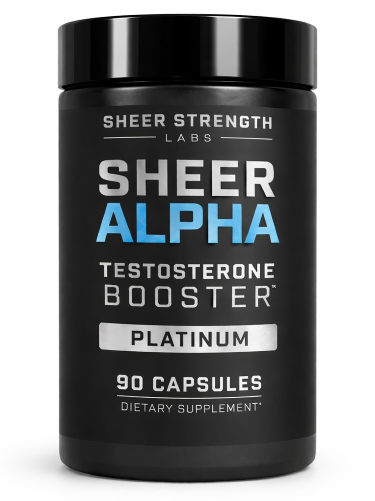 Sheer Strength Labs 남성용 테스토스테론 부스터 T-Booster - 임상적으로 뒤로 덥은 복용량, 가장 강한 공식 - 미국에서 만든 - Fadogia Agrestis Tongkat Ali 및 Shilajit의 프리미엄 혼합. 30 인