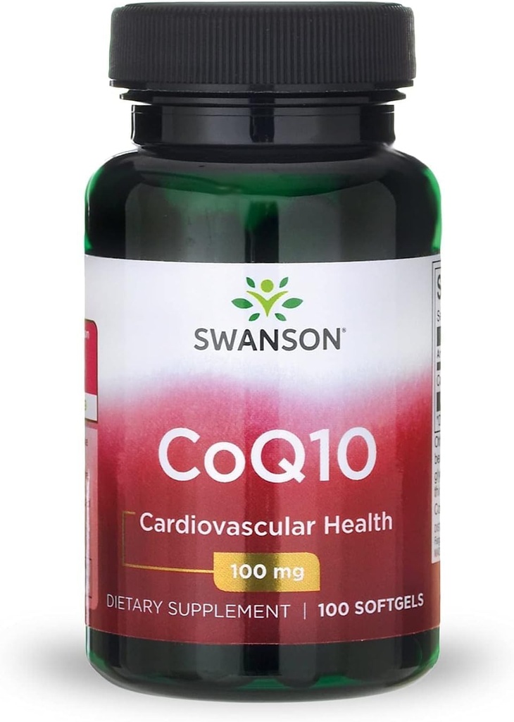 Swanson CoQ10 - 에너지 산화 지원 - Coenzyme Q10 보충 - (100 Softgels, 100mg 각각)