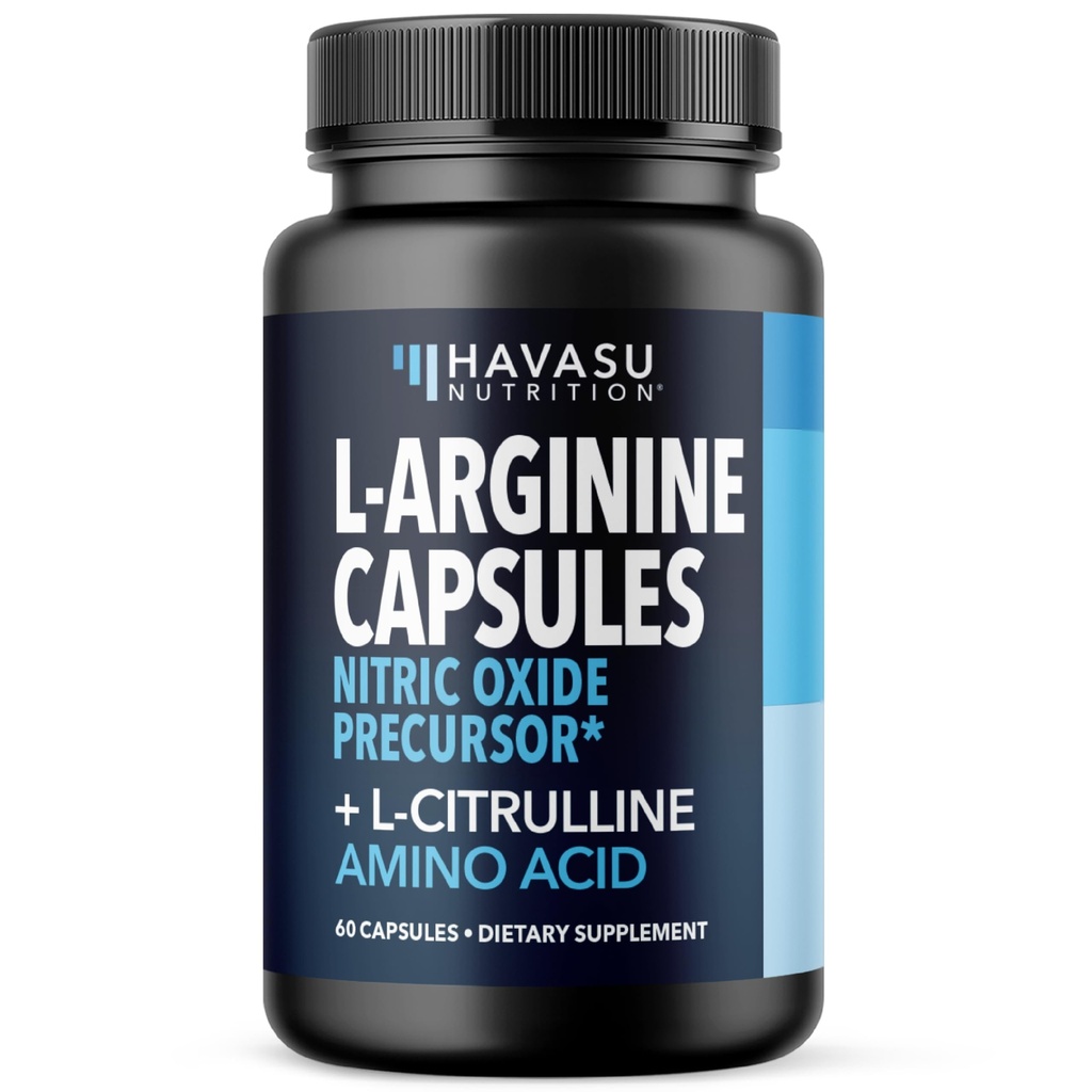 L-Arginine 캡슐 L-Citrulline - Nitric 산화물 보충교재 - L 아르기닌과 L Citrulline 혼합 - 60 조사 - Vegan, 성과, 내구시간 및 근육 지원을 위한 비 GMO 캡슐 - 1 달 공급