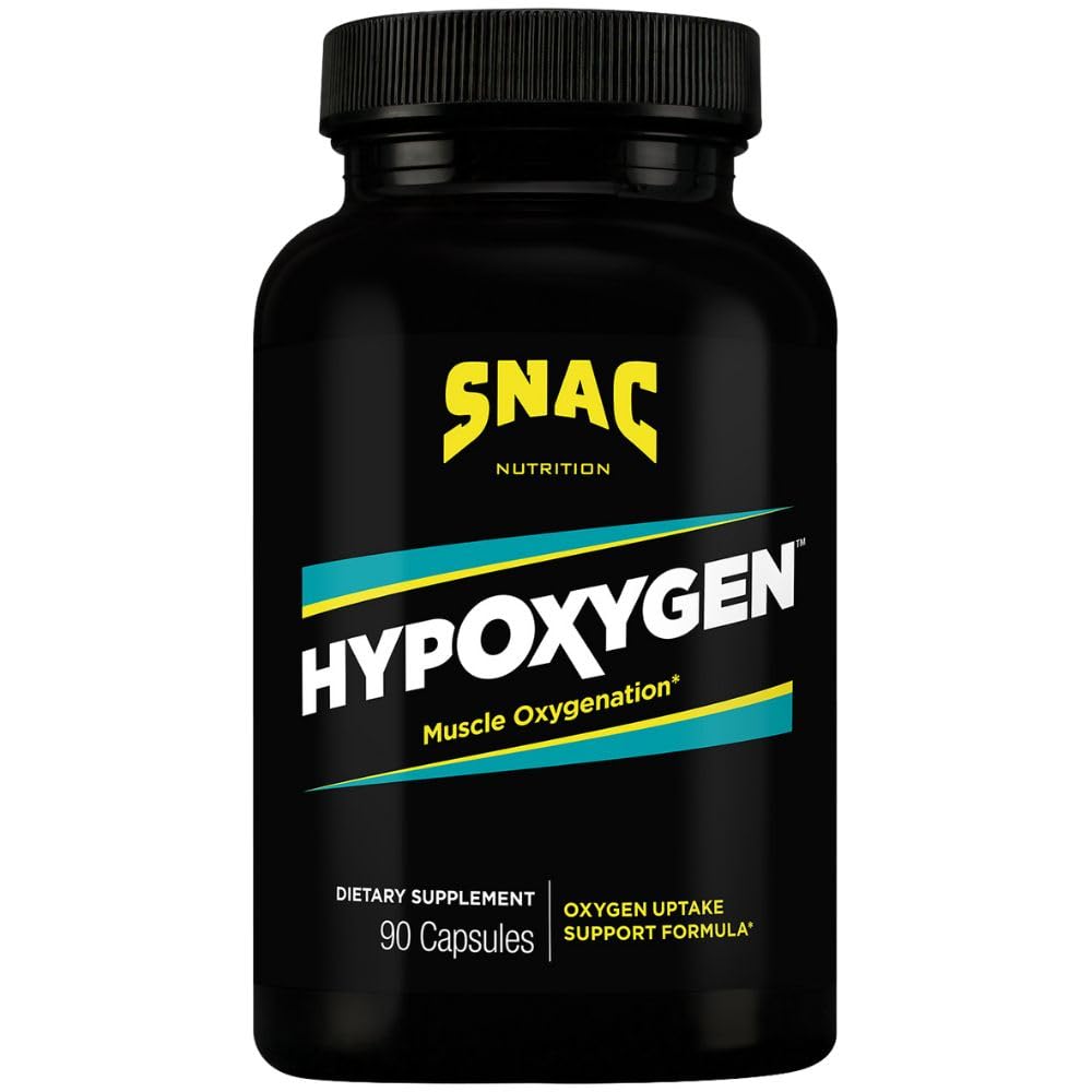 SNAC HypOxygen - 근육 산소 성과 & 내구시간 보충교재는, 몸의 VO2 최고를 개량합니다 & 높 반복 운동에서 회복을 가진 원조, 90의 Veggie 캡슐 (45의 서빙)