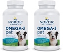 Nordic Naturals Omega-3 Pet, Unflavored - 120 Soft Gel - 330 mg Omega-3 Per Soft Gel - EPA 및 DHA가있는 개를위한 물고기 오일 - 심장, 피부, 코트, 및 면역 건강 (팩 2)
