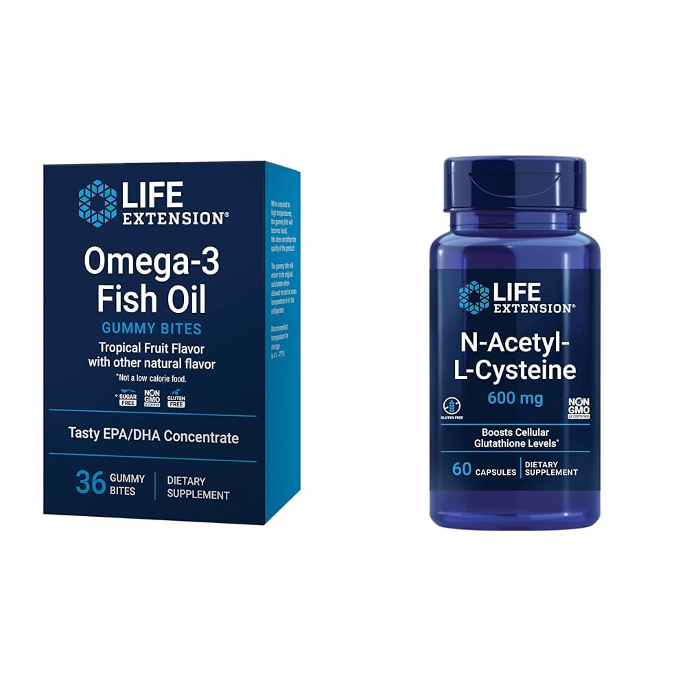 생활 연장 Omega-3 물고기 기름 거미 조금 및 N 아세틸 L-Cysteine Immune & 호흡 지원