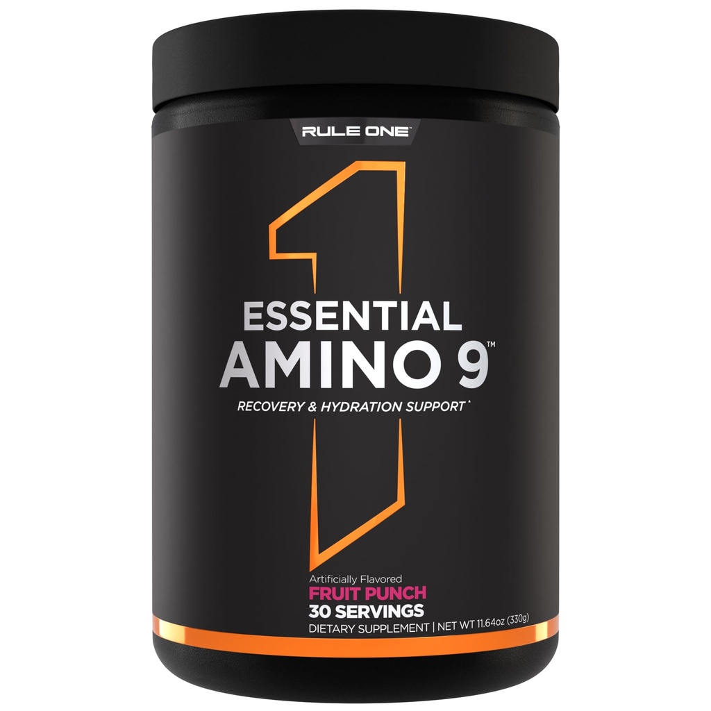 규칙 1 Proteins Essential Amino 9 - 7.5g의 Essential Amino Acids + Electrolytes (30 서빙, 과일 펀치)와 복구 및 수분 지원