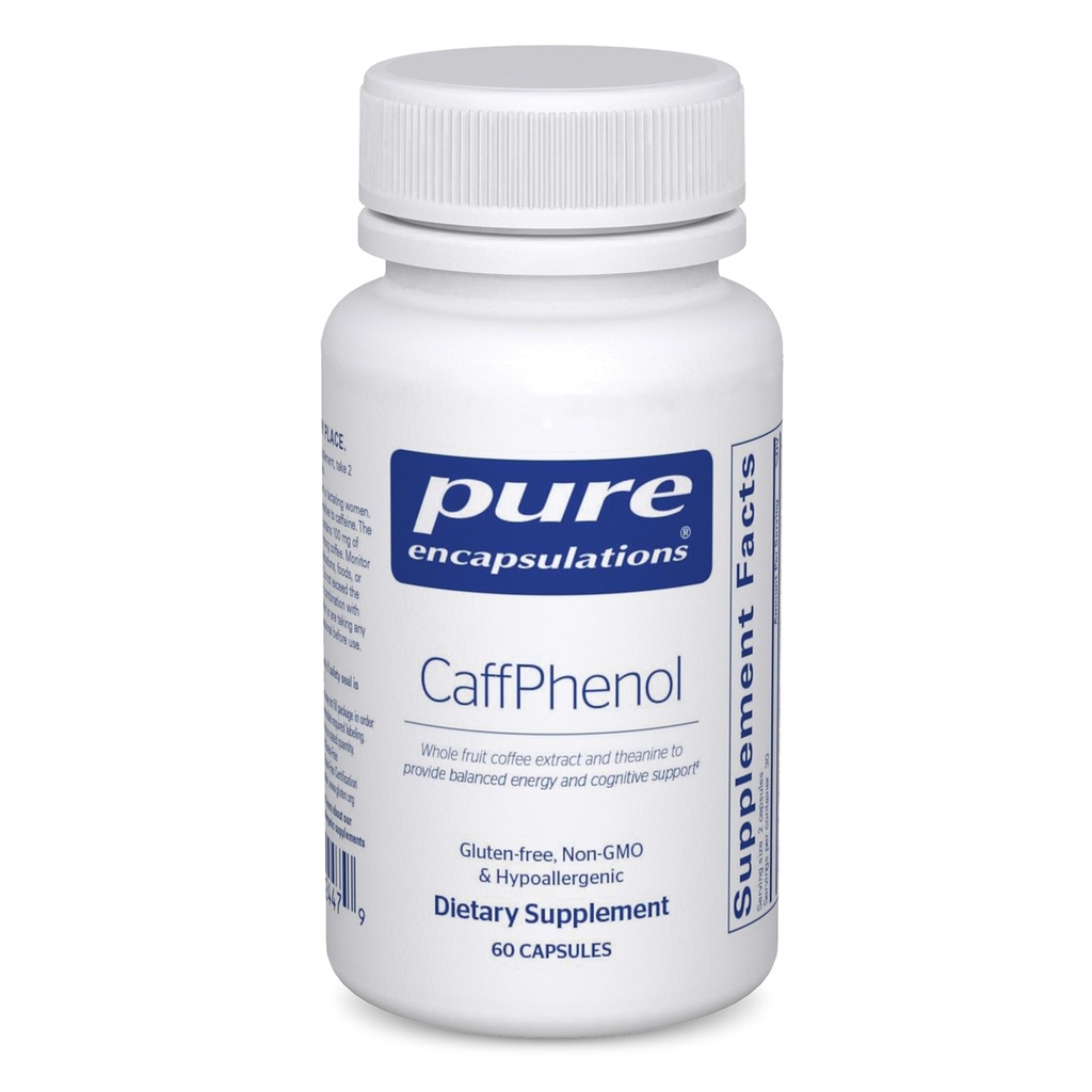 Pure Encapsulations CaffPhenol | 전체 과일 커피 베리 추출 및 Theanine 균형 에너지 및인지 지원 제공 | 60 캡슐