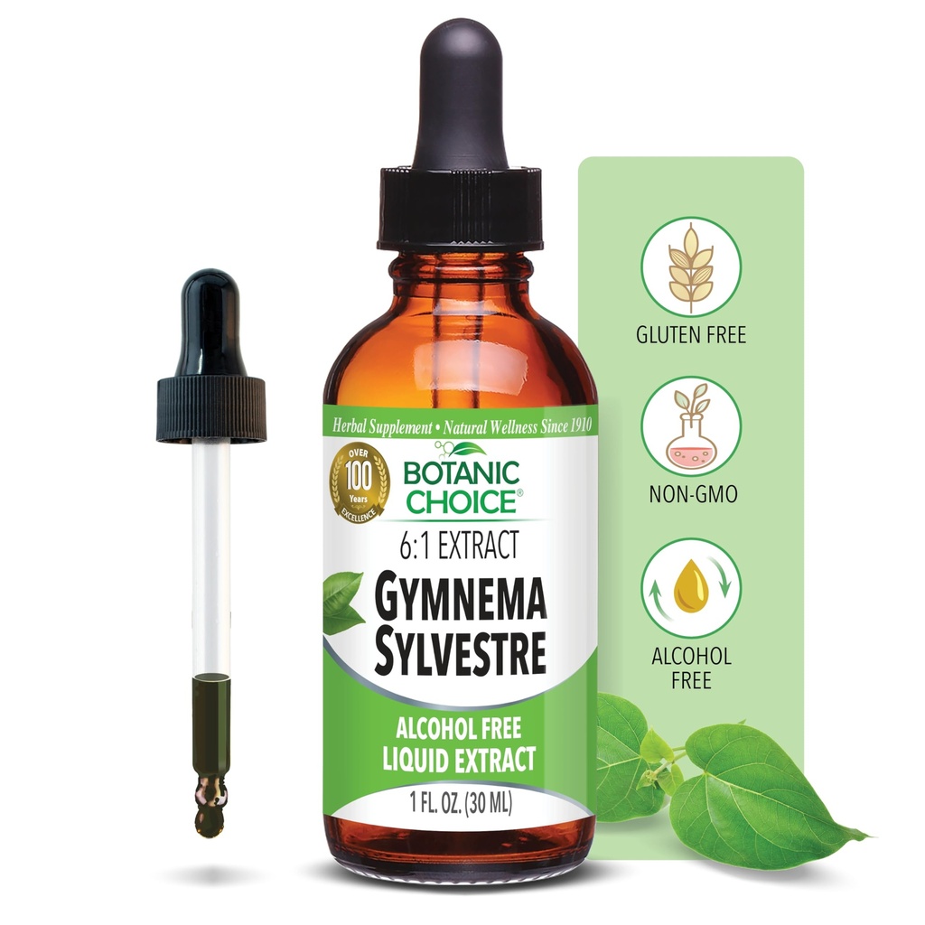 Gymnema Sylvestre-Liquid 추출물, 알코올 무료, 글루텐 무료, 비 GMO, 드롭퍼, 병 - 1 온스