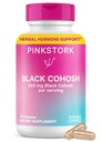 여자를 위한 분홍색 Stork 검정 Cohosh 보충교재 - Perimenopause, Menopause 지원 30의 캡슐을 위한 540 mg 순수한 까만 Cohosh