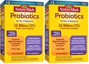 Nature Made Probiotics for Digestive Health Extra Strength 15 Billion CFU from Live Cultures,여성 및 남성,30 Probiotics,30 Day Supply,(Pack of 2)