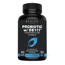 DE111 스트레인(Bacillus subtilis)와 고급 프로바이오틱스. Probiotic을 형성하는 Spore. 냉각 필요 없음. 11.5 억 조직. 여성과 남성을위한 프로바이오틱스. 60 식물성 캡슐.
