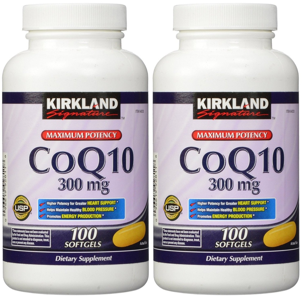 Kirkland wcaqZ, COQ10 300 mg 100 Softgels (2의 포장)