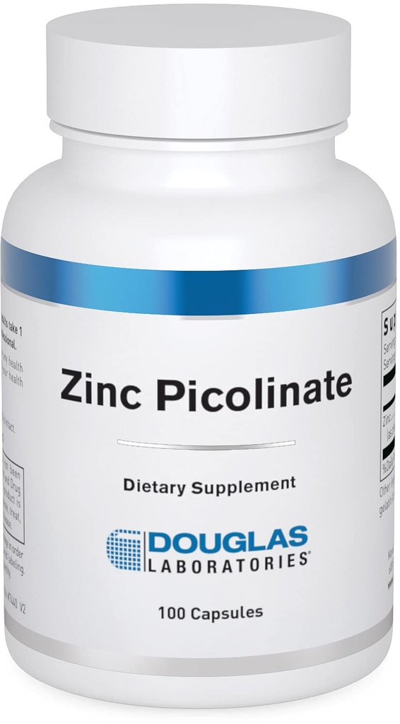 더글러스 Laboratories 아연 Picolinate - 50 mg 아연 - 면역 체계, 산화 방지제 & 피부 - Trace 무기물 보충교재 - 100개의 캡슐을 위해