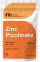 마이크로 재료 아연 Picolinate 100 mg 당 서빙, 300 Softgels | 여성 및 남성용 아연 보충 | MCT 오일로 제작 | Non-GMO