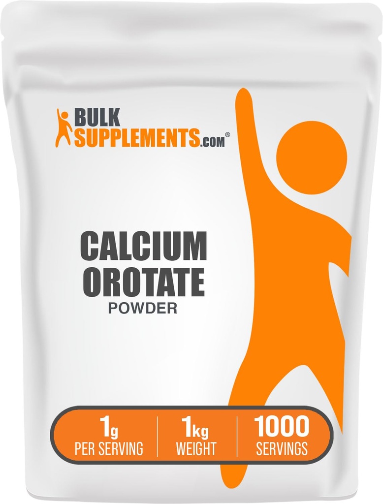 BulkSupplements.com 칼슘 Orotate 분말 - 칼슘 보충, 높은 Bioavailability - Unflavored & 글루텐 무료, 서빙 당 1g, 1kg (2.2 파운드) (팩 1)