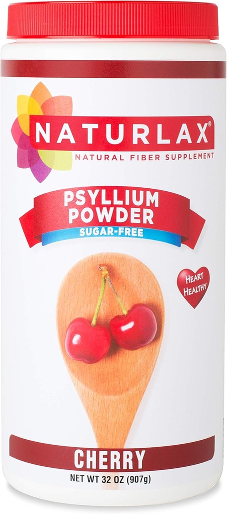 체리 맛 Psyllium Husk, 설탕 무료 (32 온스)
