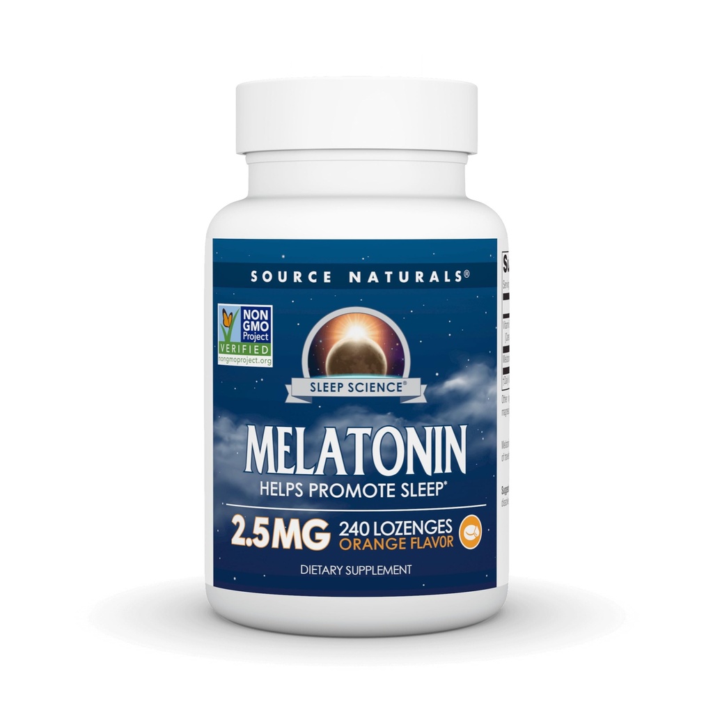 소스 Naturals Melatonin 2.5 mg - 240 오렌지 맛 Lozenges