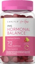 여성과 PMS 보충교재를 위한 Carlyle Hormonal 균형 | 70 Gummies | 비타민 복합재 | 철 | Vegan, Non-GMO, 글루텐 프리 |