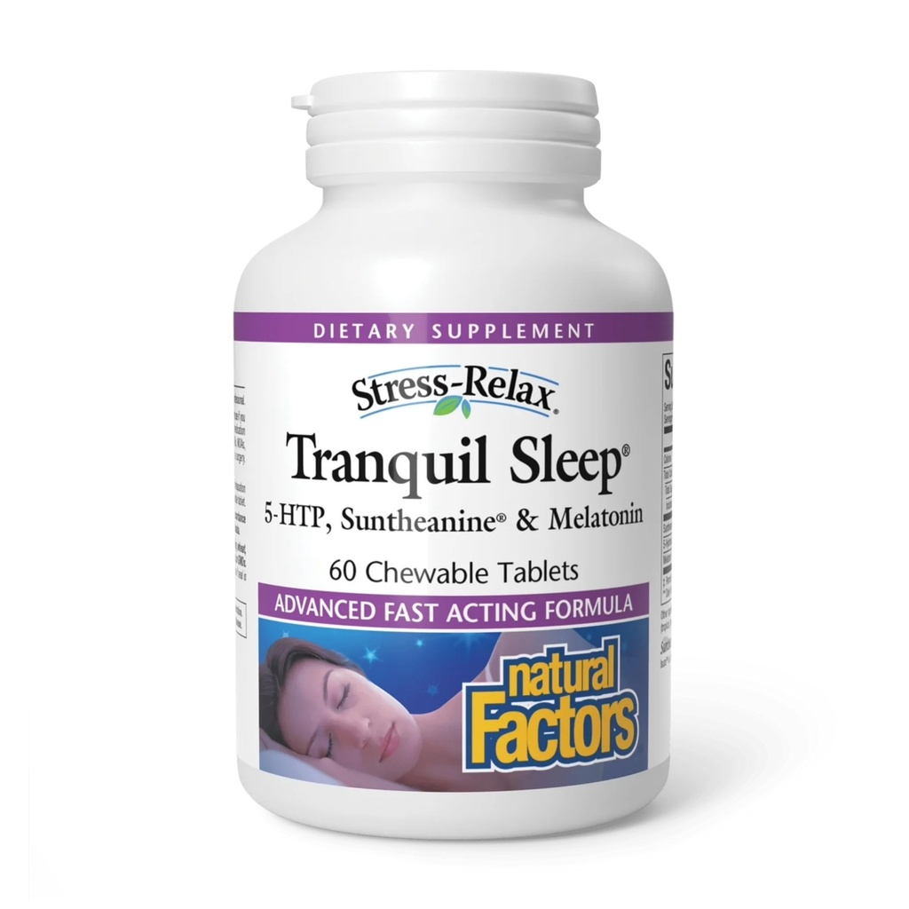 Natural Factors - Stress-Relax Tranquil Sleep - 60 킬레이트 정제