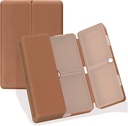 FYY 매일 알약 주최자, 7 격실 휴대용 여행 알약 케이스, [Folding Design] for Purse Pocket to Hold Vitamins,Cod Liver Oil,Supplements and Medication-Brown