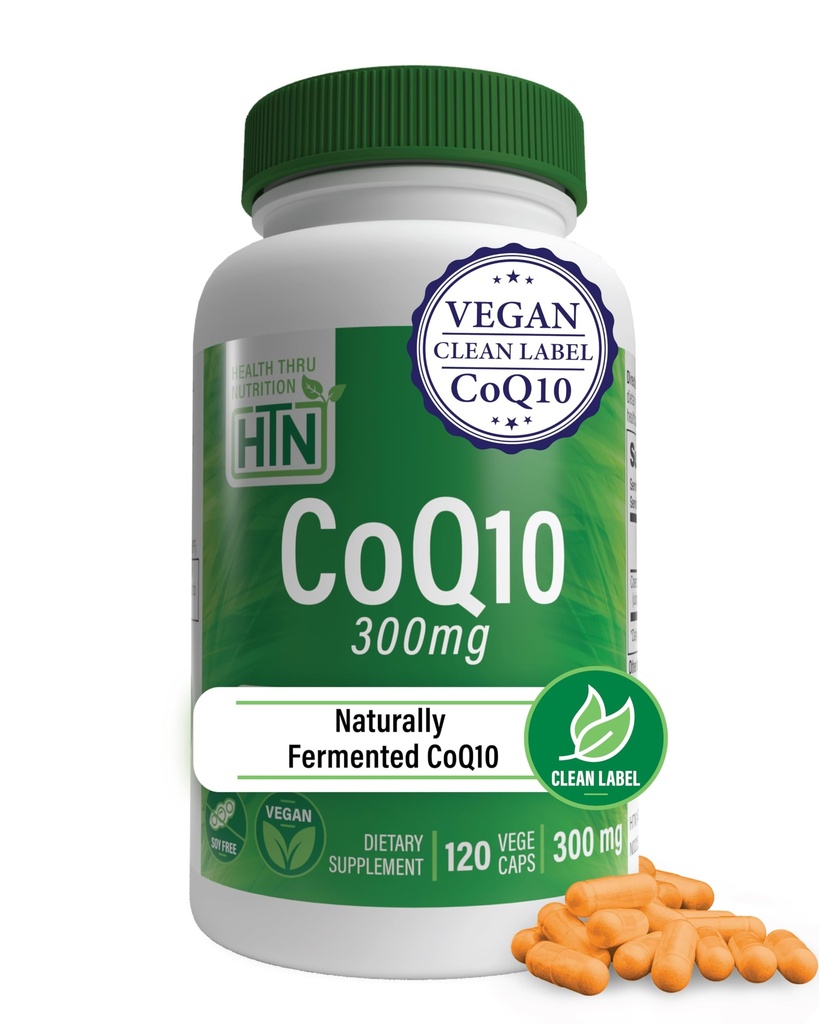 건강 스럽 영양 CoQ-10 300mg - 120 캡슐 | 고순도 유비퀴논 코엔자임 Q10 | 셀룰러 에너지 및 산화 방지제 보호 지원 | Non-GMO, Soy-Free, Vegan, 글루텐 프리