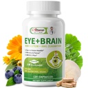 기억과 초점, Lutein 40mg, Zeaxanthin, Astaxanthin, Bilberry, 사자 Mane, Bacopa Monnieri, Ginkgo Biloba, 성인 및 시니어 120 캡슐에 대 한 1 아이 비타민에 대 한 아이 + 두뇌 보충 교재