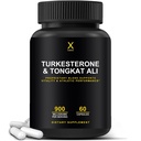HUMANX Turkesterone & Tongkat Ali 900mg - 에너지, 체력 및 근육 회복 및 성장 지원 - Turkesterone 보충 - Tongkat Ali 보충 - 긴 잭 추출물 (Eurycoma Longifolia)