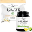 근육 Feast Isolate + Creatine 캔디 번들 : 1 Whey Protein Isolate (Vanilla, 5lb) + 1 Creatine Candy (Lemon Lime, 360) | 프리미엄 보충제, 채식, 글루텐 무료