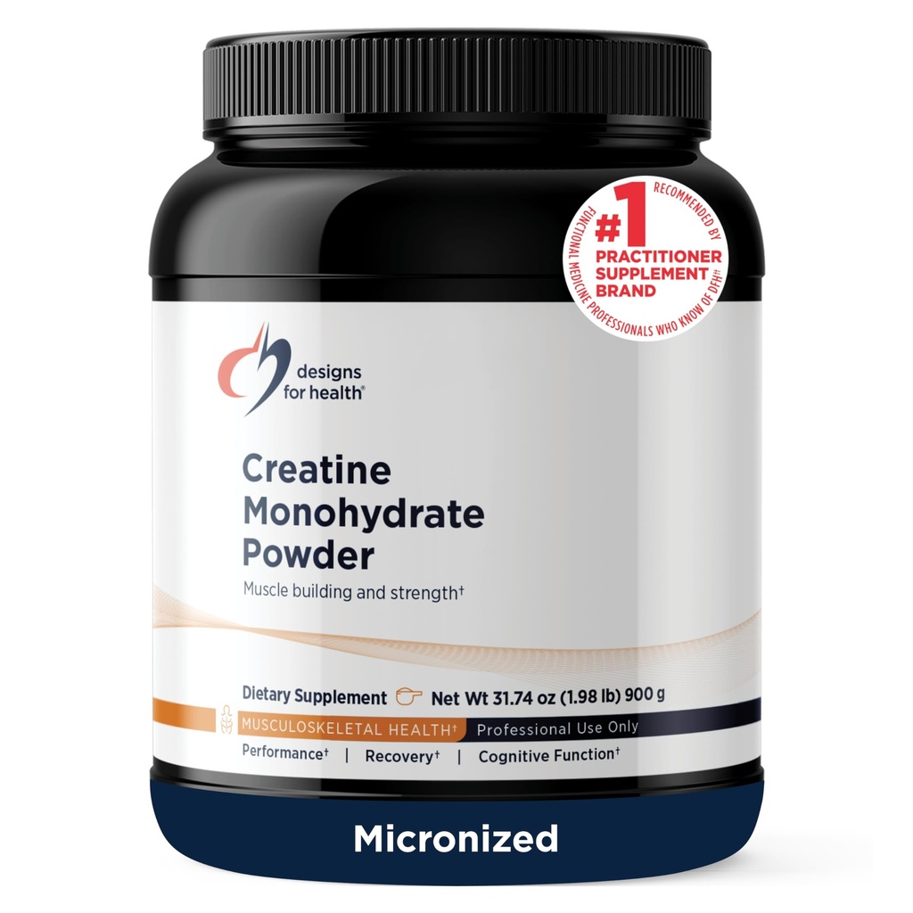 건강 크레아틴 Monohydrate 분말을 위한 디자인 - 근육 힘, 운동 + 뇌 건강, 순수한 크레아틴 Monohydrate 5g (180의 서빙)를 지원하는 여성 & 남자를 위한 Unflavored Micronized 크레아틴 분말
