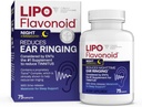 Tinnitus 구호를위한 Lipo-Flavonoid 야간 PM - Melatonin, Bioflavonoids, & Vitamin C와 수면 보조 - 귀, 귀 건강, & Relaxation에서 반지링 - Lipo-Flavonoid Plus - 75 Caplets와 함께 사용하십시오