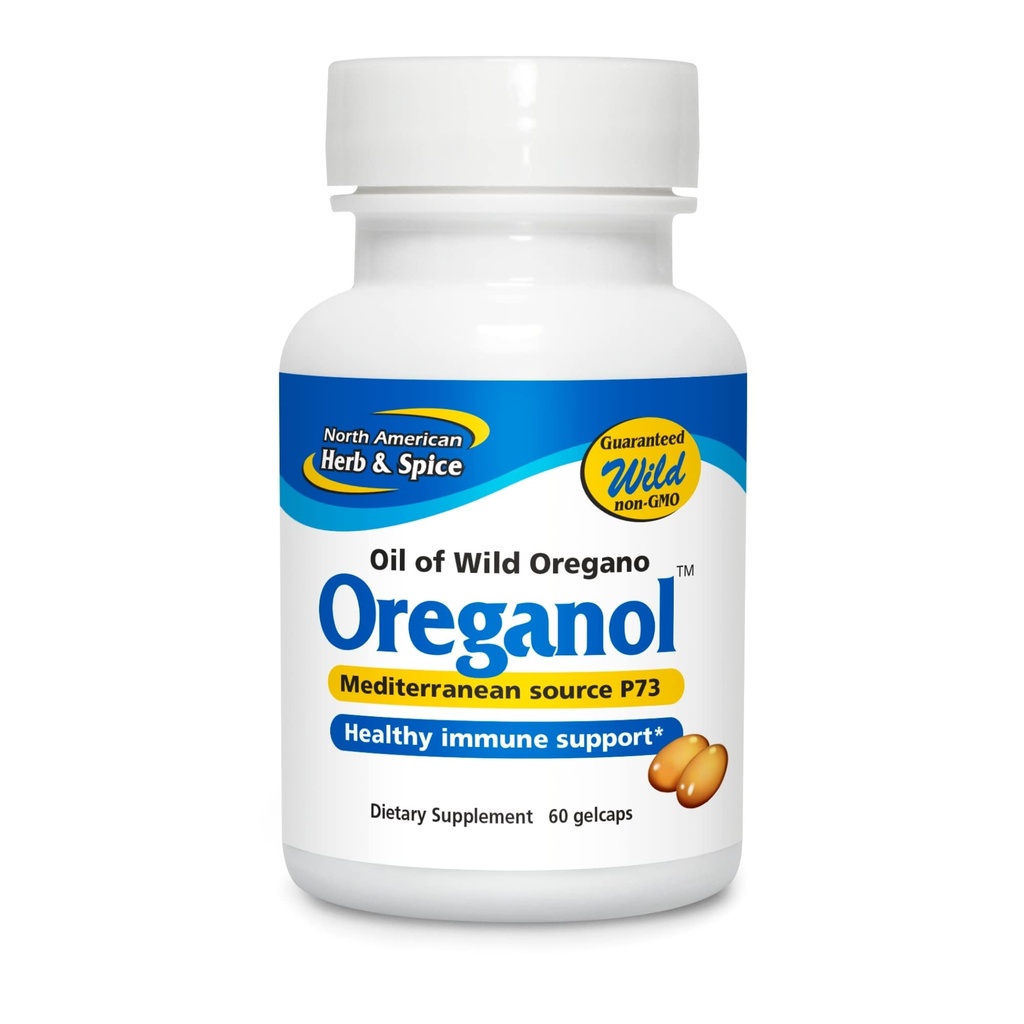 북미 허브와 향신료, Oreganol P73 젤 캡슐, 60-Count