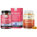 G-Curve Butt와 Breast 증진 알약의 뭉치 - 성인 복숭아 풍미를 위한 초본 증강 곡선과 Turmeric Gummies를 지원할 수 있는 초본 증강 인자 - 여분 힘 합동 지원 Gummies