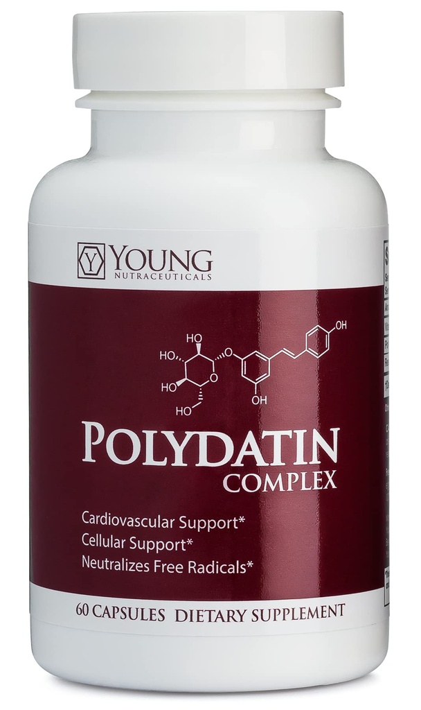 Mirica YoungNutra Polydatin Complex 와 Resveratrol- 높은 흡수 - 60 캡슐