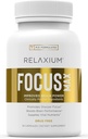 Relaxium Focus Max, Brain & Focus Health Supplement, Proven Concentration, Focus, Memory, & Nootropics Booster, M.D. Huperzine, Bacopa, & More, 1 개월 공급 (30 캡슐)로 공식화