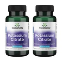 Swanson Potassium Citrate - 심장 건강 및 에너지 지원을 촉진하는 광물 보충 - 자연 성분을 가진 본질적인 Nerve & Kidney 기능 - (120의 캡슐, 99mg 각각) (2 팩)