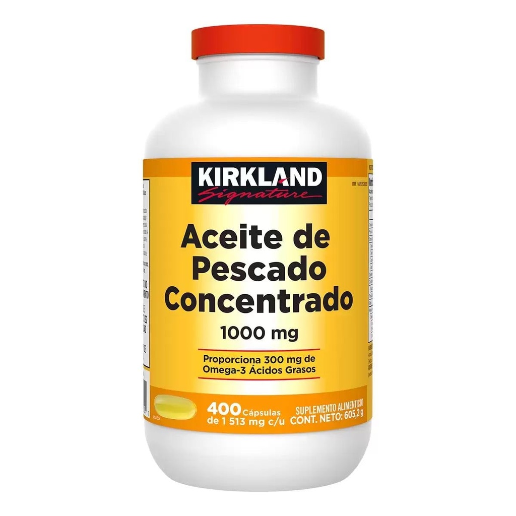 Kirkland 서명 물고기 기름 1000mg, 400 조사
