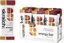SKRATCH LABS 에너지 바 | 땅콩 버터 + 딸기 (12 팩) | 식물 기반 건강 스낵 | 낮은 설탕 - 5g Protein | 비 글모, 글루텐 무료, 간장 무료
