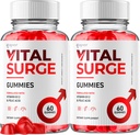 (2 팩) Vital Surge Gummies, 공식 Vital Surge 최대 힘 1000MG 고급 보충교재 Gummies, VitalSurge Mens Detox 보충교재, 자연 성분 (120 Gummies)를 가진 Vitasurge Gomitas Chews