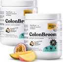 ColonBroom Psyllium Husk Powder (Tropical Fruits, 120 서빙) - 구트 건강 - 대령 Broom 섬유 분말 음료 - Vegan, 글루텐 무료 섬유 분말 보충