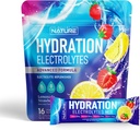 Electrolytes Powder Hydration Packets – 나트륨, 칼륨, 마그네슘, 칼슘, 비타민 C 및 아연과의 복구 음료 혼합 – 설탕 무료, 케토, 비 GMO & Vegan – Strawberry Lemonade – 16 스틱