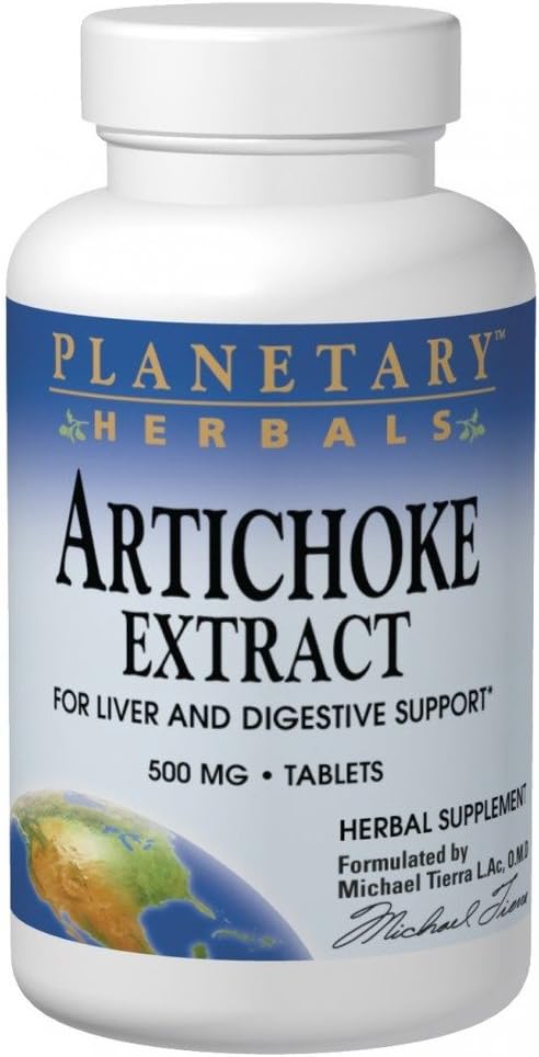 행성 초본 Artichoke 추출물 500mg의 120의 정제