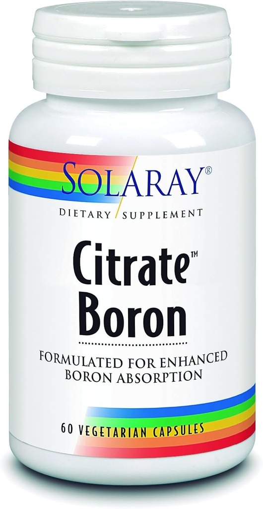 Solaray Biocitrate 붕소 보충교재, 3mg의 60 조사