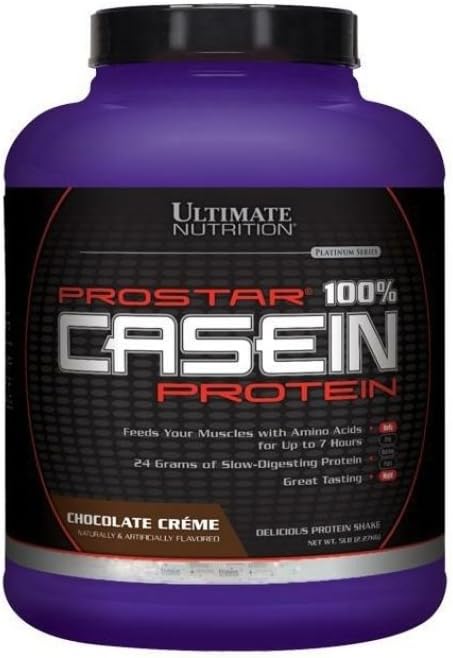 궁극적 인 영양 Prostar Micellar 및 Hydrolyzed Casein Protein Powder - BCAAs, 5 파운드, 초콜릿과 함께 지방 무료 Overnight 근육 성장 및 회복