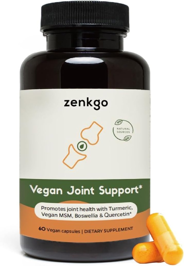 Turmeric, Vegan MSM, Boswellia, Quercetin - Vegan 합동 지원 보충교재는, 합동 이동성 & 융통성, 기능 & 안락, 연골 수선, 매끄러운 운동, 건강한 노후화 (60Ct/30Day)를 승진시킵니다